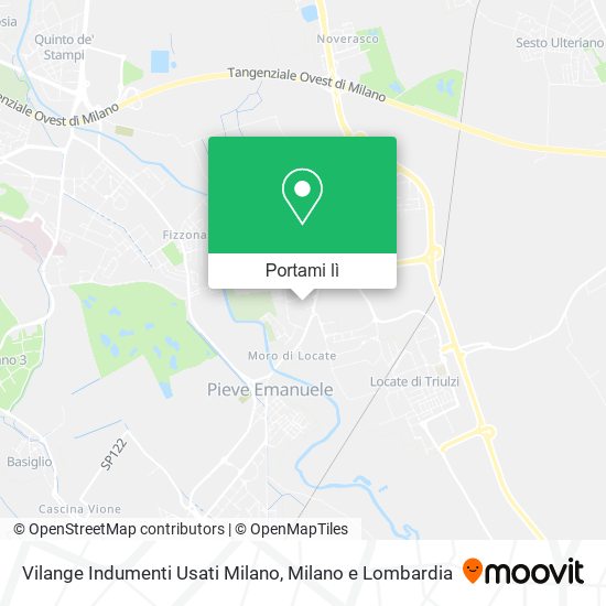 Mappa Vilange Indumenti Usati Milano
