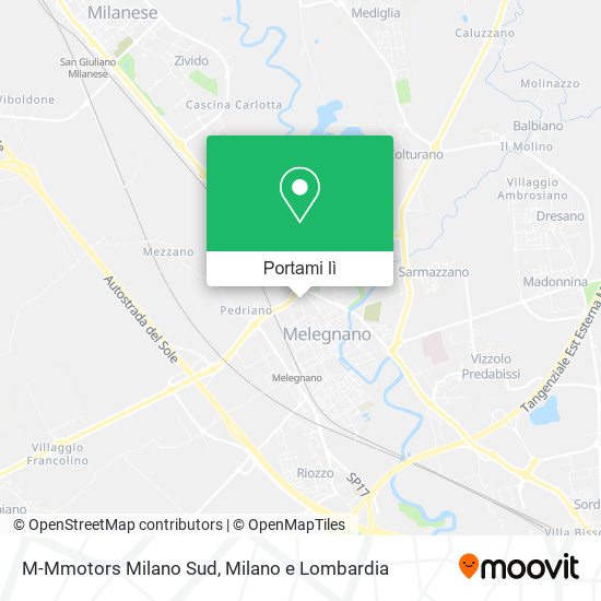 Mappa M-Mmotors Milano Sud