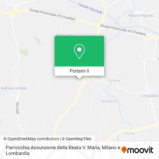 Mappa Parrocchia Assunzione della Beata V. Maria