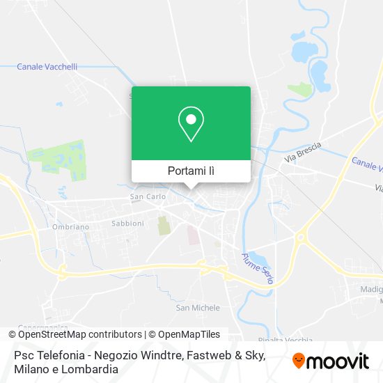 Mappa Psc Telefonia - Negozio Windtre, Fastweb & Sky