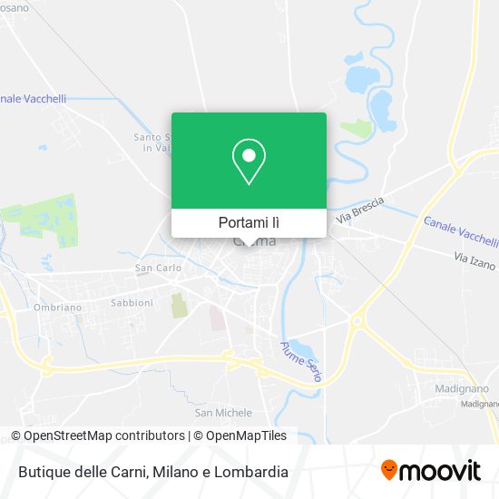 Mappa Butique delle Carni