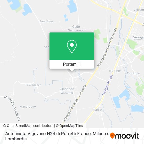 Mappa Antennista Vigevano H24 di Porretti Franco