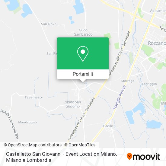 Mappa Castelletto San Giovanni - Event Location Milano