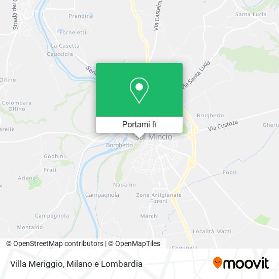 Mappa Villa Meriggio