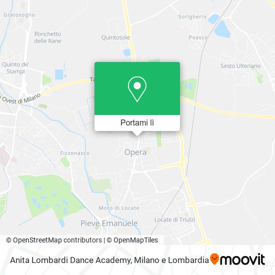 Mappa Anita Lombardi Dance Academy
