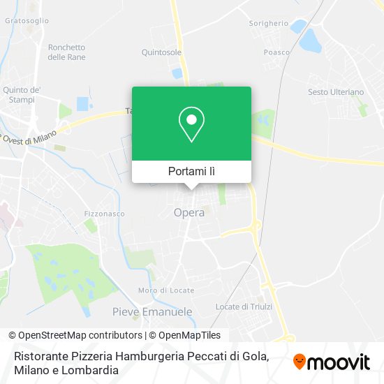 Mappa Ristorante Pizzeria Hamburgeria Peccati di Gola