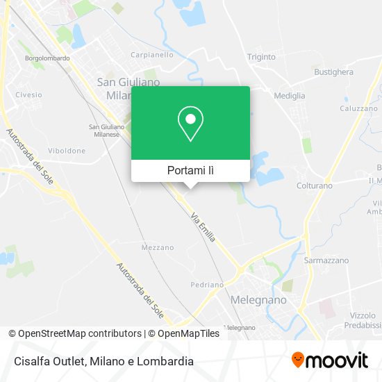 Mappa Cisalfa Outlet