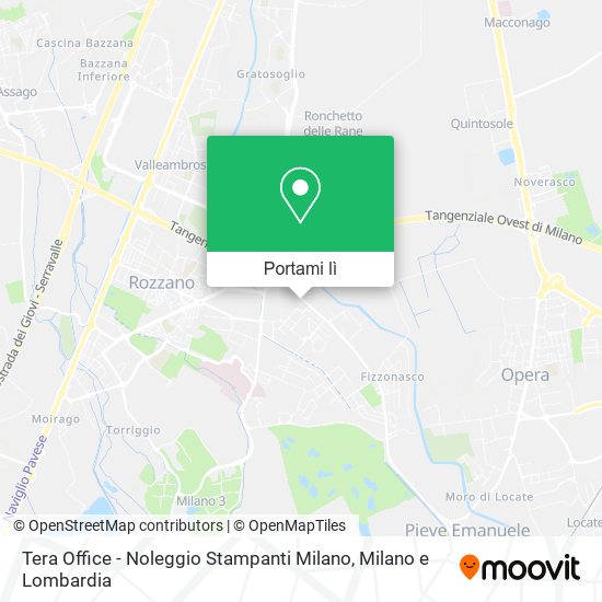Mappa Tera Office - Noleggio Stampanti Milano