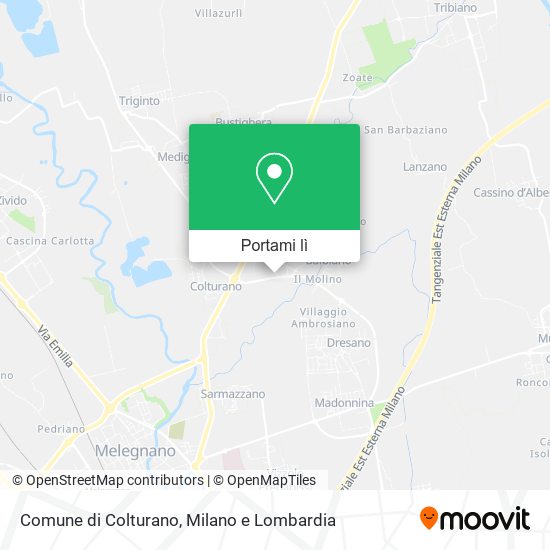 Mappa Comune di Colturano