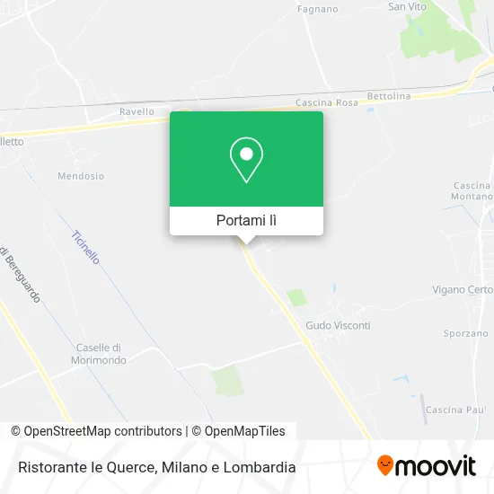 Mappa Ristorante le Querce
