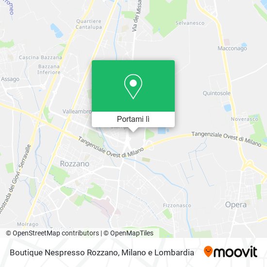 Mappa Boutique Nespresso Rozzano