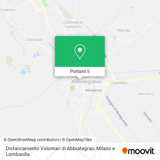 Mappa Distaccamento Volontari di Abbiategrao