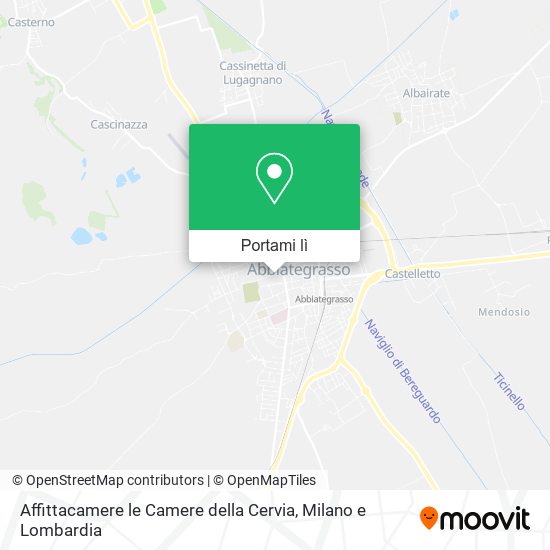 Mappa Affittacamere le Camere della Cervia