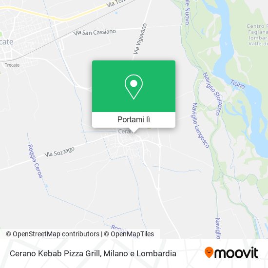 Mappa Cerano Kebab Pizza Grill