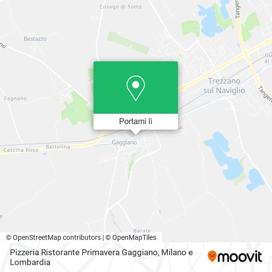 Mappa Pizzeria Ristorante Primavera Gaggiano