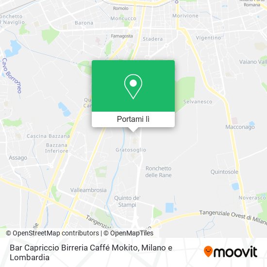 Mappa Bar Capriccio Birreria Caffé Mokito