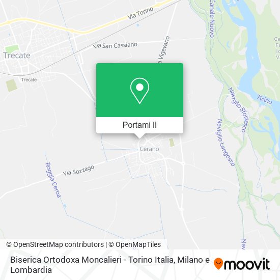 Mappa Biserica Ortodoxa Moncalieri - Torino Italia