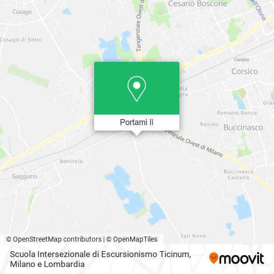 Mappa Scuola Intersezionale di Escursionismo Ticinum