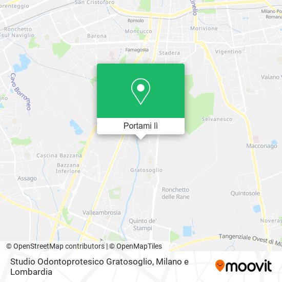 Mappa Studio Odontoprotesico Gratosoglio