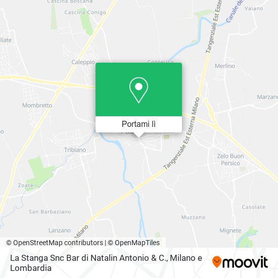 Mappa La Stanga Snc Bar di Natalin Antonio & C.