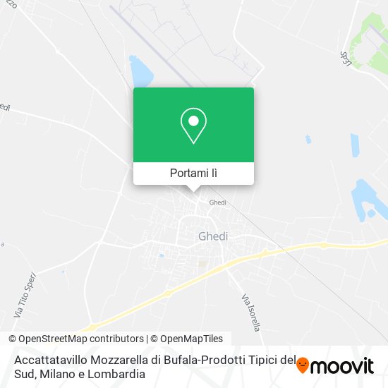 Mappa Accattatavillo Mozzarella di Bufala-Prodotti Tipici del Sud