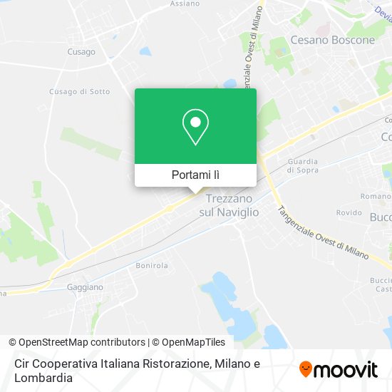 Mappa Cir Cooperativa Italiana Ristorazione