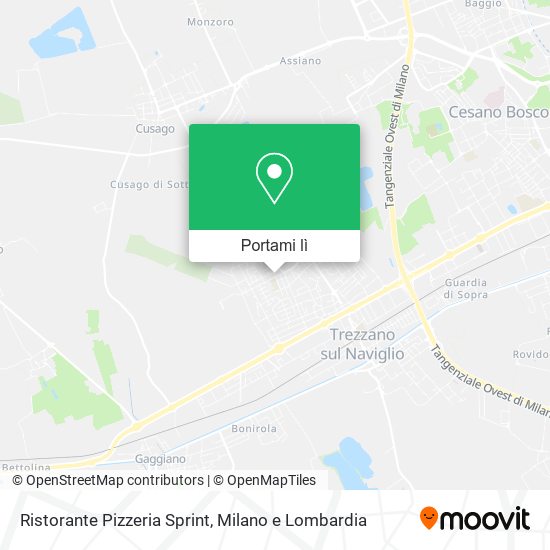 Mappa Ristorante Pizzeria Sprint