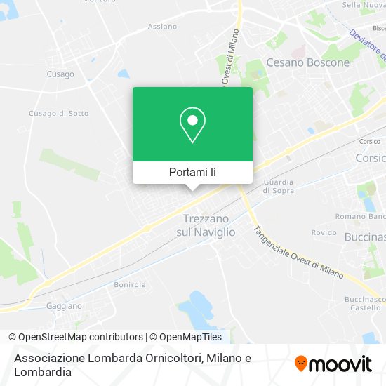 Mappa Associazione Lombarda Ornicoltori