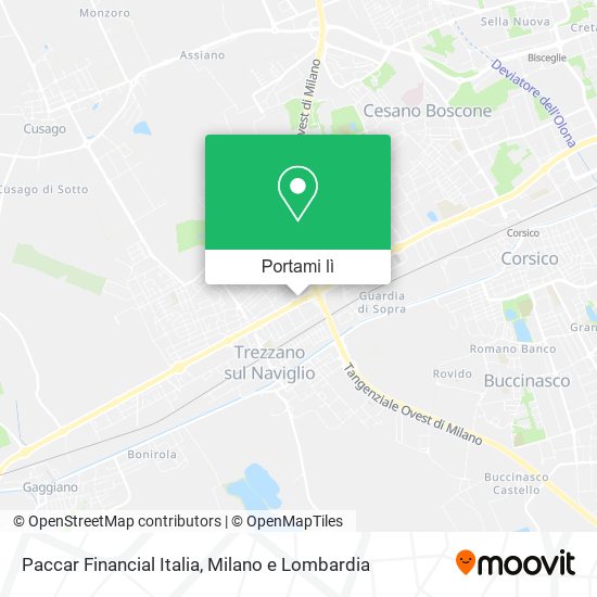 Mappa Paccar Financial Italia