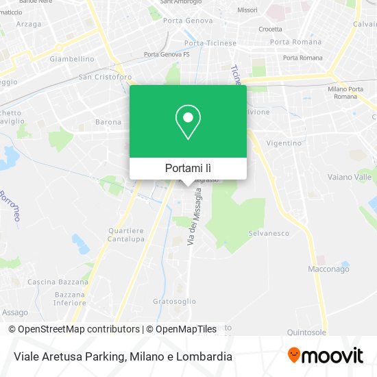 Mappa Viale Aretusa Parking