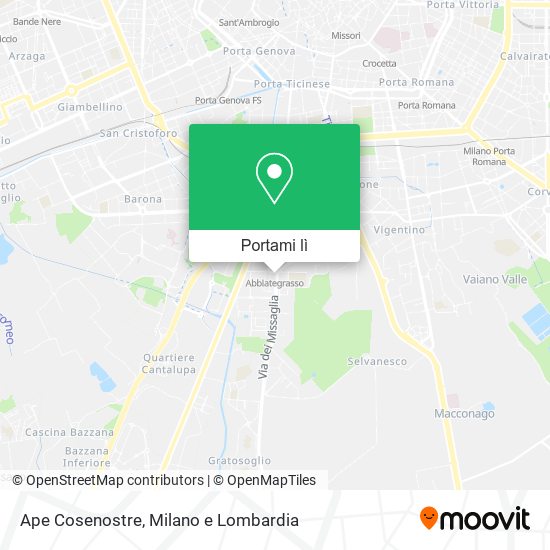 Mappa Ape Cosenostre