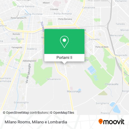 Mappa Milano Rooms