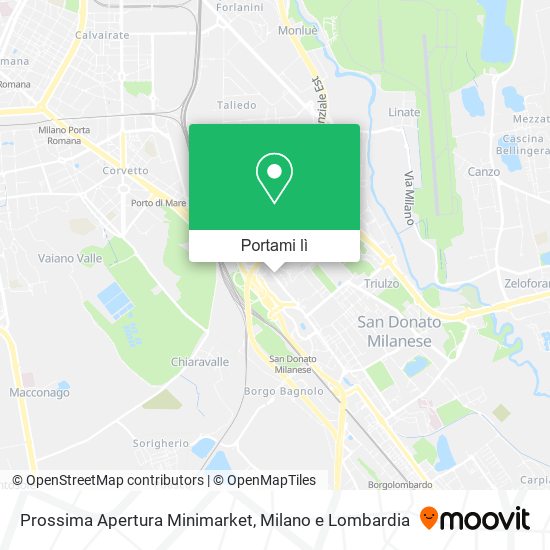Mappa Prossima Apertura Minimarket