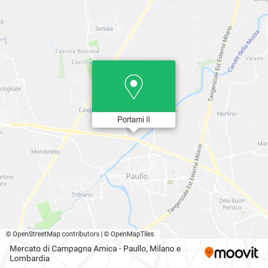 Mappa Mercato di Campagna Amica - Paullo