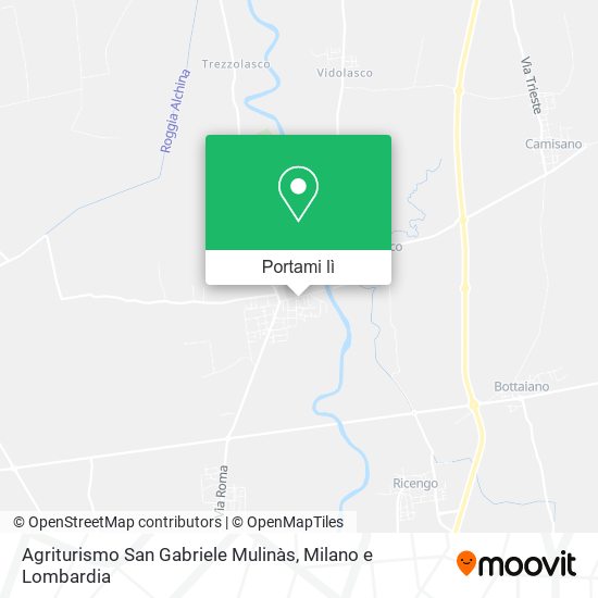 Mappa Agriturismo San Gabriele Mulinàs