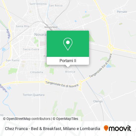 Mappa Chez Franca - Bed & Breakfast