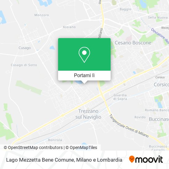 Mappa Lago Mezzetta Bene Comune