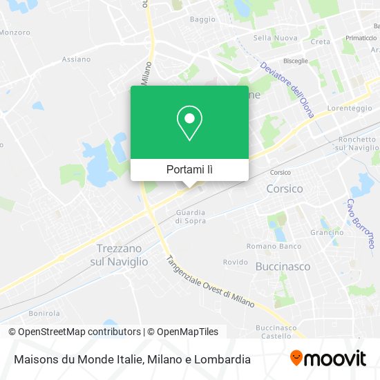 Mappa Maisons du Monde Italie