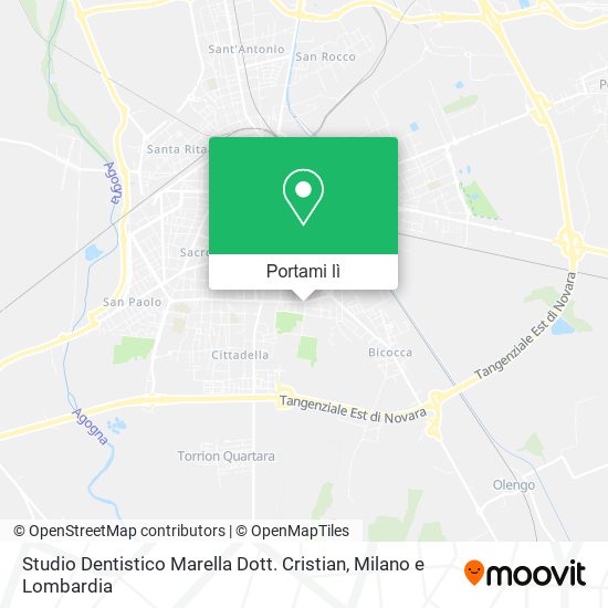 Mappa Studio Dentistico Marella Dott. Cristian