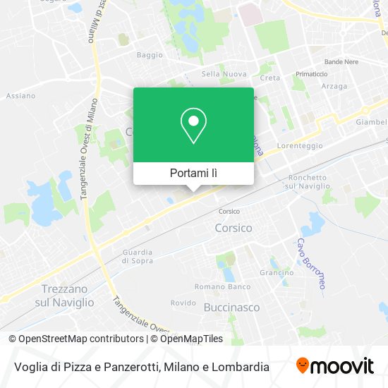 Mappa Voglia di Pizza e Panzerotti