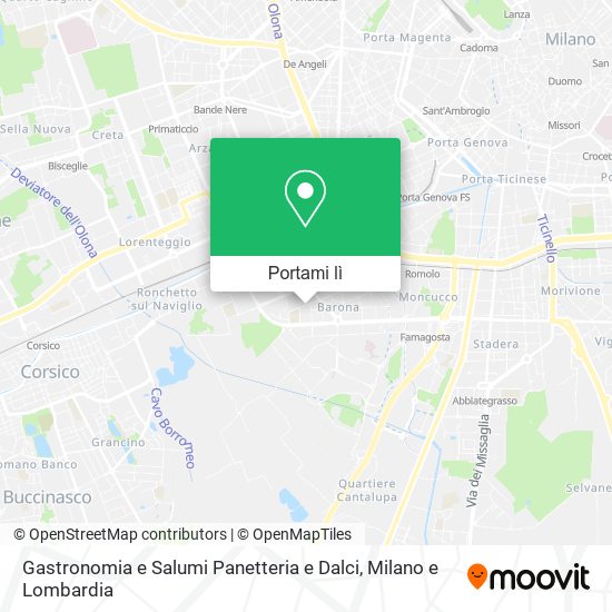 Mappa Gastronomia e Salumi Panetteria e Dalci