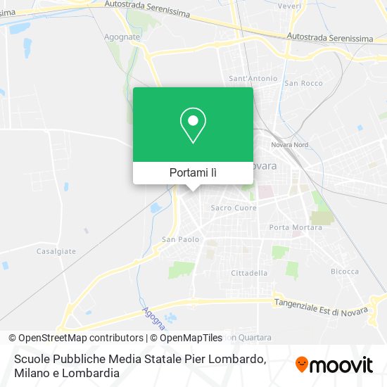 Mappa Scuole Pubbliche Media Statale Pier Lombardo