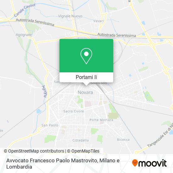 Mappa Avvocato Francesco Paolo Mastrovito