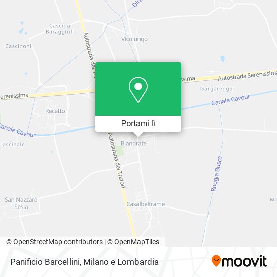 Mappa Panificio Barcellini