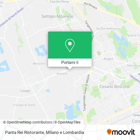 Mappa Panta Rei Ristorante