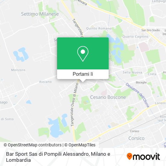 Mappa Bar Sport Sas di Pompili Alessandro