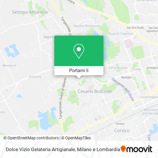 Mappa Dolce Vizio Gelateria Artigianale
