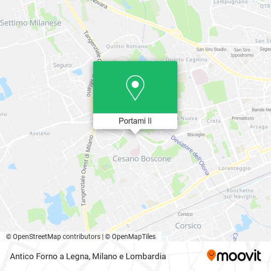 Mappa Antico Forno a Legna