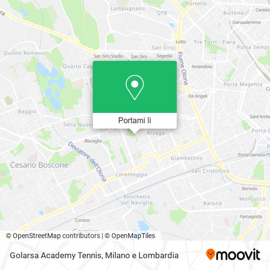 Mappa Golarsa Academy Tennis