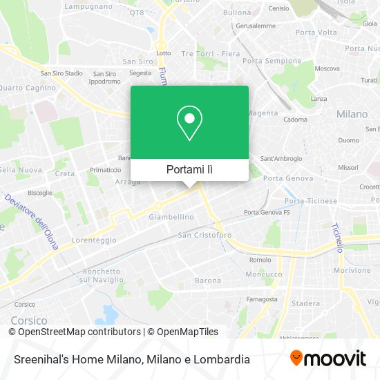 Mappa Sreenihal's Home Milano